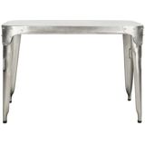 Safavieh Furniture | Sidetable Lirone lengte 117 cm x breedte 38 cm x hoogte 78.74 cm zilverkleurig sidetables ijzer tafels | NADUVI outlet