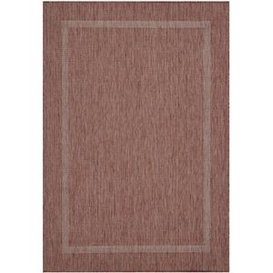 Relax - Vloerkleed - Rood - Laagpolig Kaderdesign - 120x170 cm