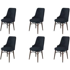 Set van 6 eetkamerstoelen Pare velvet | Atelier Del Sofa