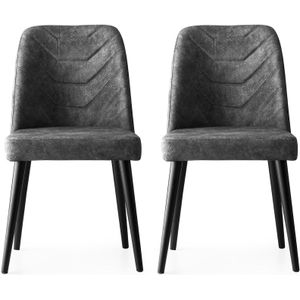 Set van 2 eetkamerstoelen Dallas velvet | Atelier Del Sofa