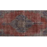 Viteaux | Handgemaakt vintage vloerkleed lengte 312 cm x breedte 202 cm x hoogte 0.05 cm rood, grijs rechthoekige vloerkleden | NADUVI outlet