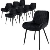 Set van 8 eetkamerstoelen Remy velvet | ML-Design