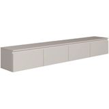 TV-Meubel - Greige - MDF - Breedte 200 cm x Diepte 31.8 cm x Hoogte 28.4 cm
