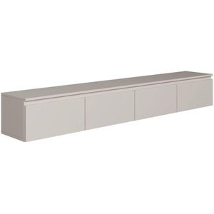 TV-Meubel - Greige - MDF - Breedte 200 cm x Diepte 31.8 cm x Hoogte 28.4 cm