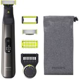 Philips QP6550/15 OneBlade Pro Trimmer Zwart/Groen