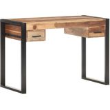 Bureau 110x50x76 cm massief hout met sheesham afwerking