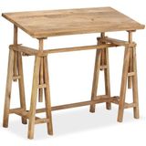 Tekentafel 116x50x76 cm massief mangohout