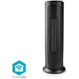 Nedis WIFIFNH10CBK Wi-fi Smart Toren Ventilatorkachel Thermostaat 1200 & 2000 W Zwart