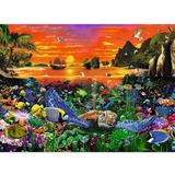 Ravensburger Puzzel Schildpad in het Rif 500 Stukjes