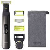 Philips QP6550/15 OneBlade Pro Trimmer Zwart/Groen