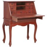 Secretaire 78x42x103 cm massief mahoniehout bruin
