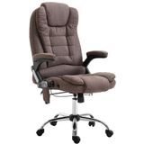 Massage kantoorstoel polyester bruin