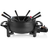 Tristar FO-1107 Fonduepan met 8 Vorkjes 1.5L 1000W Matzwart
