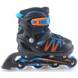 Alert Inline Skates Maat 35-38 Zwart/Blauw/Oranje