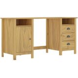 Bureau Hill Range 150x50x74 cm massief grenenhout honingbruin