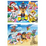 Clementoni SuperColor Puzzel Paw Patrol 2x20 Stukjes