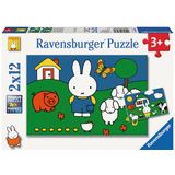 Ravensburger Puzzel Nijntje Bij De Dieren 2x12 Stukjes