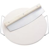 Leifheit 3159 Pizzasteen Rond Met Mes