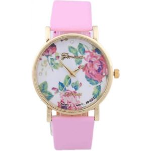 Pink Flower Watch