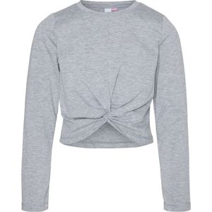 VERO MODA - Blouse - Roze - Katoen - Lange Mouwen - Geknoopt Detail