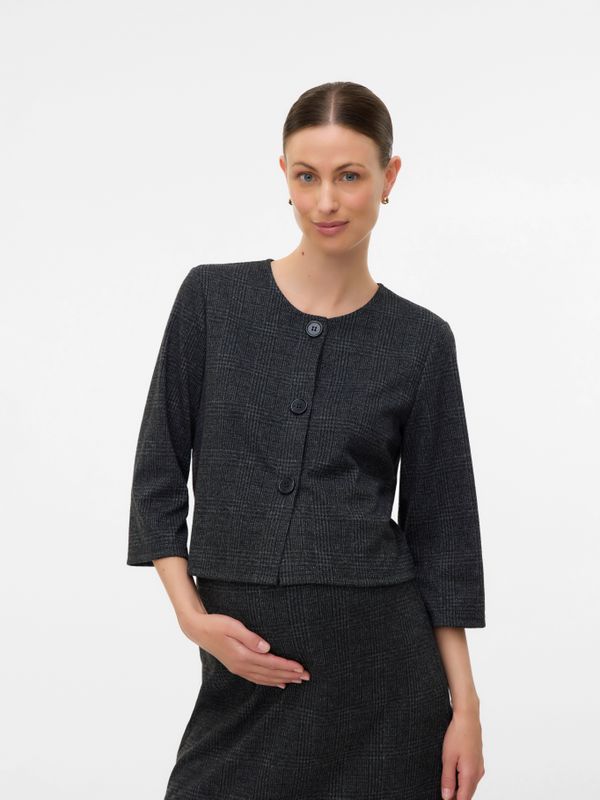 Vest - O-hals - 3/4 Mouwen - Knoop Detail