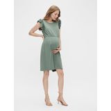 Zwangerschapsplaysuit - Ronde Hals - Ruches - Stretchy Stof - TENCEL™ Modal