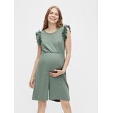 Zwangerschapsplaysuit - Ronde Hals - Ruches - Stretchy Stof - TENCEL™ Modal