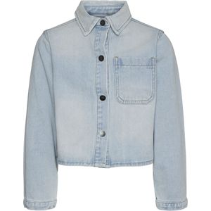 MAY Overhemd - Denim - Effen - Knoopsluiting - Lange Mouw