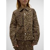 VERO MODA - Denim Jas - Blauw - Knoopsluiting - Gespreide Kraag