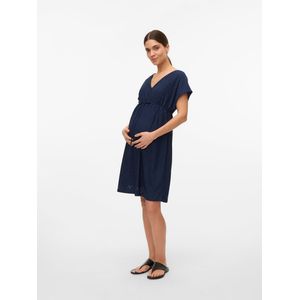 Vmmtassa - Zwangerschapsjurk - V-Hals - Korte Mouwen - Regular Fit