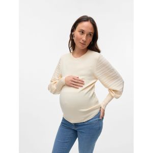 Gebreide Top - Regular Fit - O-hals - Lange Mouwen