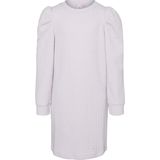 VERO MODA - Sweatjurk - Roze - Katoen - O-hals, Lange Mouwen, Pofmouwen