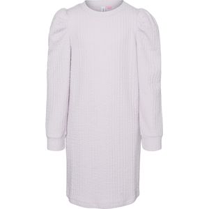 VERO MODA - Sweatjurk - Roze - Katoen - O-hals, Lange Mouwen, Pofmouwen