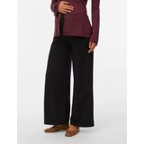 MAMALICIOUS - MLAmila - Broek - Zwart - Wide Leg - High Waist