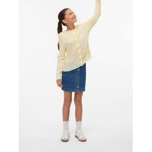 VERO MODA - Vest - Roze - Katoen - O-hals met Knoopsluiting