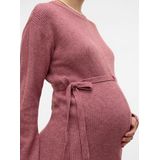 Jerseyjurken - Gebreide Jurk - O-hals - Lange Mouwen - Regular Fit - Knielengte