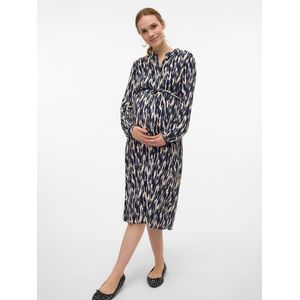 Jurk - Groen - Jersey - Lange Mouwen - Overhemd Kraag - Inclusief Riem