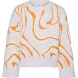 VERO MODA - Gebreide Pullover - Zwart - O-hals - Lange Mouwen