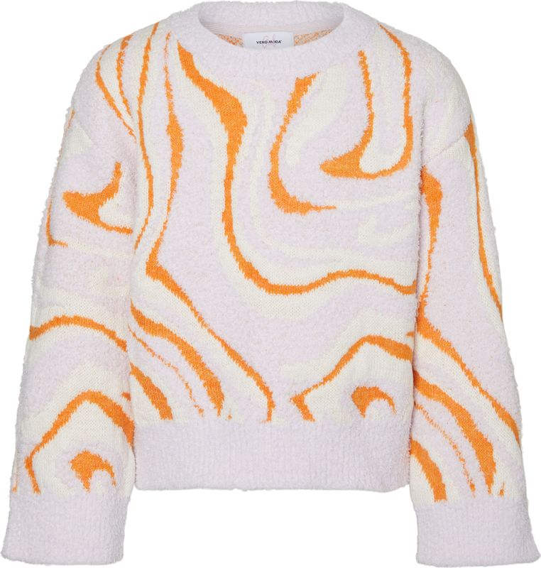 VERO MODA - Gebreide Pullover - Zwart - O-hals - Lange Mouwen