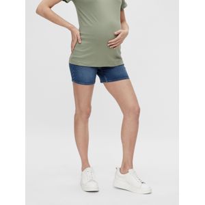 Zwangerschaps-shorts - Zacht - Ondersteunende Buikband - Mid Wash