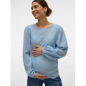 Blouse - Effen - Lange Mouw - Normale Pasvorm - Gedrapeerd