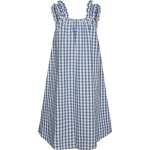 Vmchelly - Korte Jurk - Blauw - Jersey - Vierkante Hals