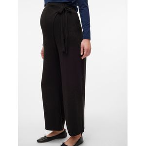 Zwangerschapsbroek - Zwart - Katoen - Regular Fit - Strikceintuur