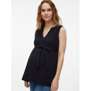 Zwangerschapstop - V-Hals - Mouwloos - Regular Fit - Riem in de Taille