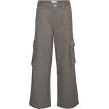 VERO MODA Broek - Wijd - Blauw - Katoen - Cargozakken