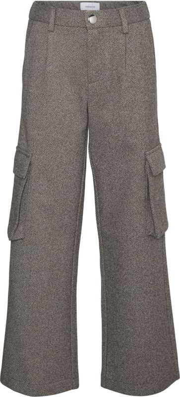 VERO MODA Broek - Wijd - Blauw - Katoen - Cargozakken