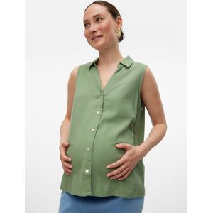 Overhemd - Mouwloos - Resort Kraag - Regular Fit