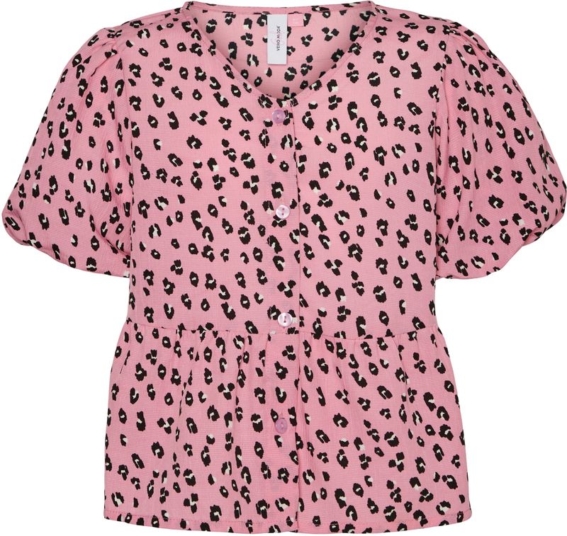 VERO MODA - Peplum Top - Roze - V-Hals - 2/4 Mouwen