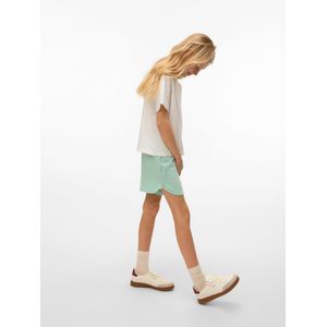 VERO MODA - Shorts - Blauw - Katoen - Elastische Taille