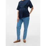 Regular Fit Zwangerschapsjeans - Blauw - Katoen - Mid Waist